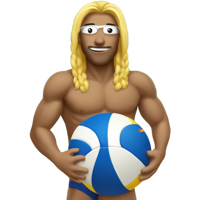 Beach volleyball  emoji