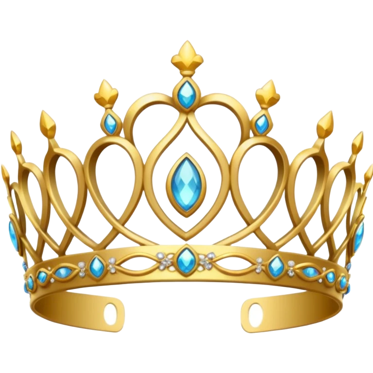 gold tiara emoji