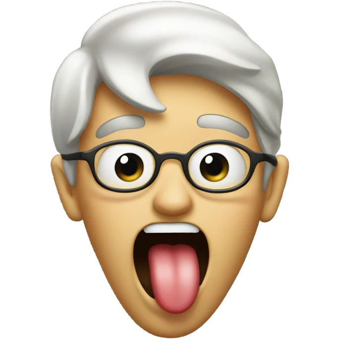 Sticking tongue out emoji