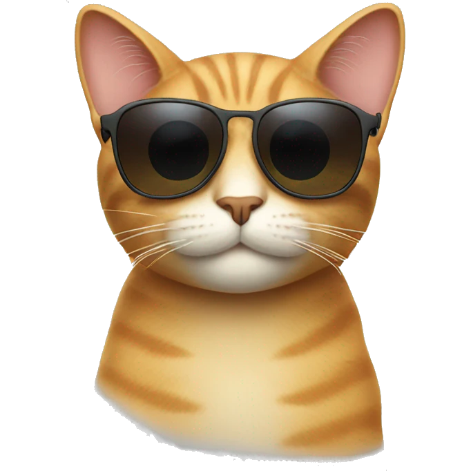 Cat with sunglasses emoji