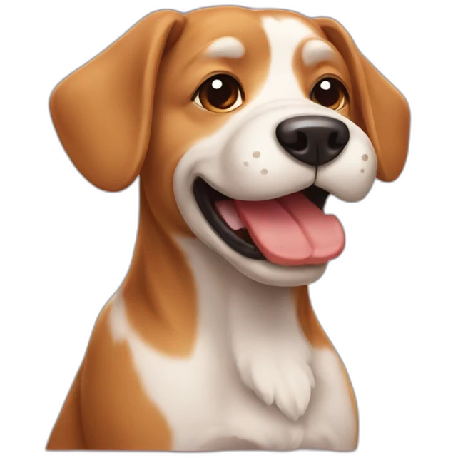 dog with beef emoji