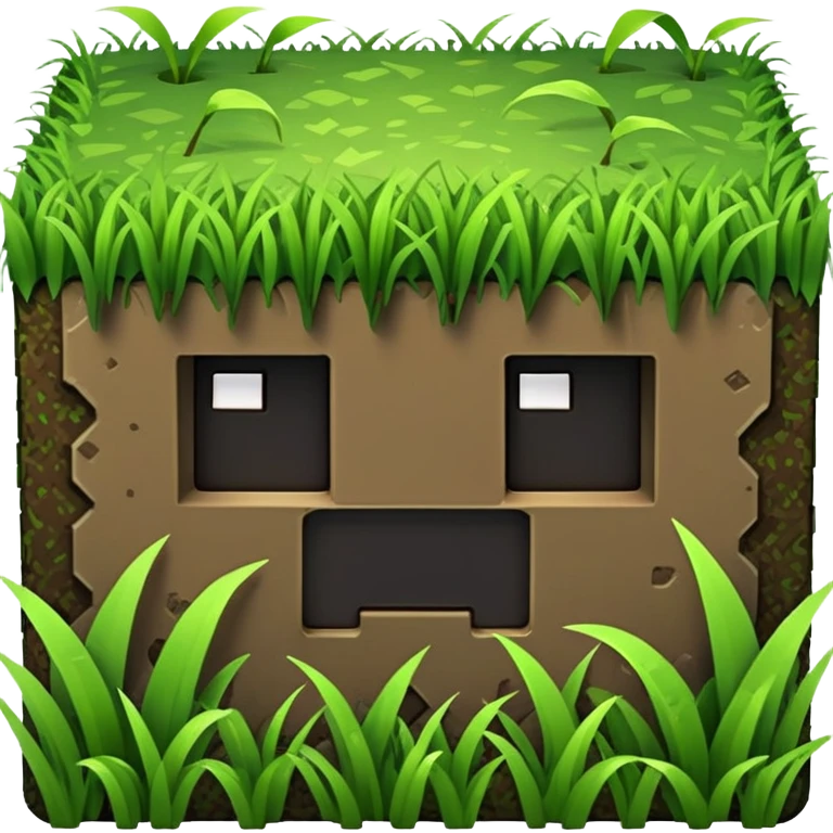 Minecraft grass block emoji