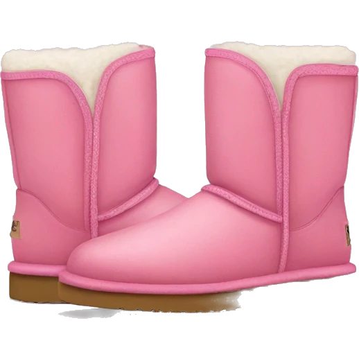A pink pair of uggs emoji