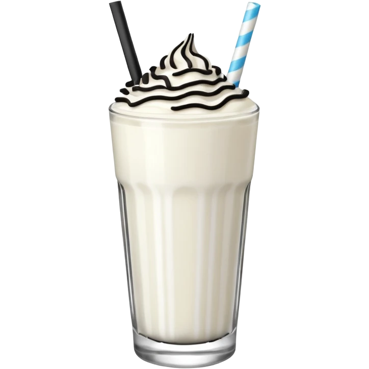 Oreo white smoothie and glaze on top  emoji