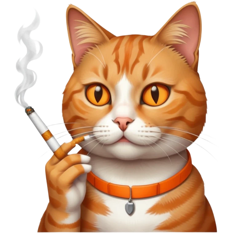 cat with ciggarete  emoji