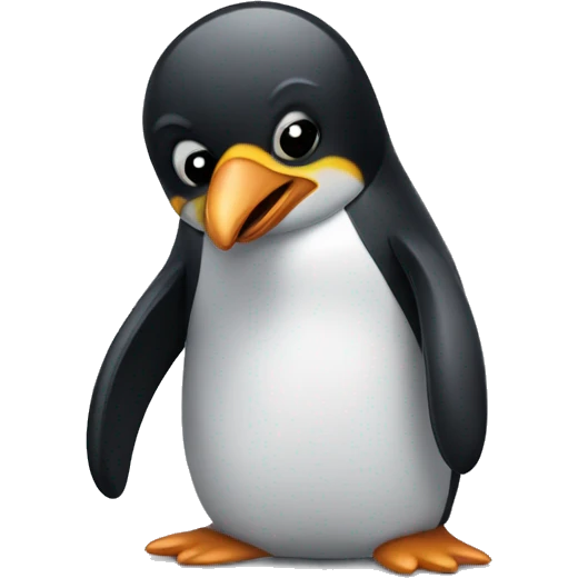 Crying penguin emoji