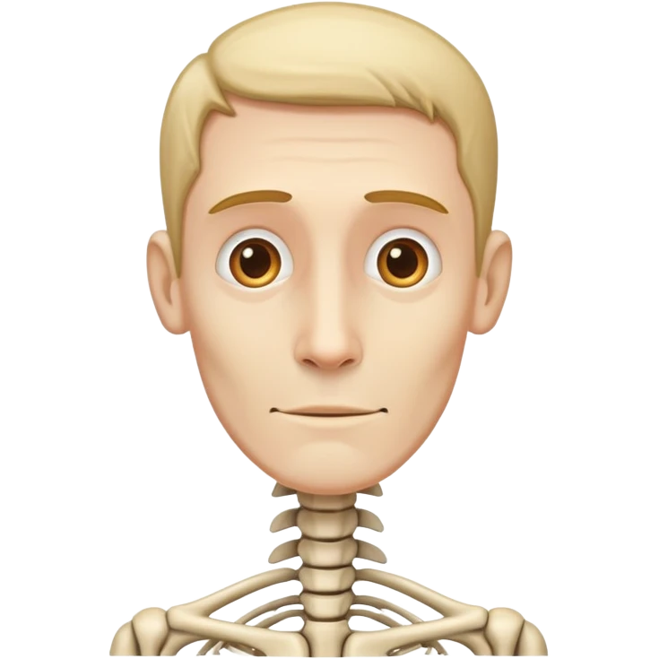 Man with long bones emoji