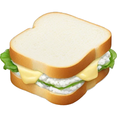 Cottage cheese sandwich  emoji