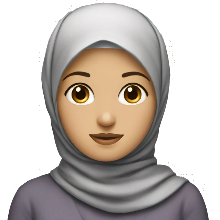 hijabi behind macboo emoji