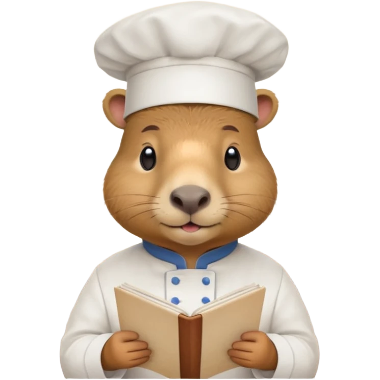 Capybara at a restaurant emoji