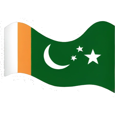 Indian and Pakistani flag combined emoji