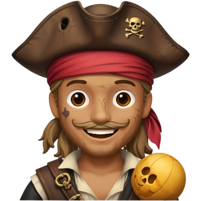 Pirate with toy  emoji