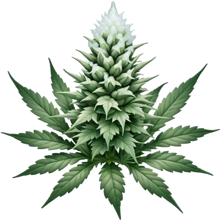 white color marijuana emoji