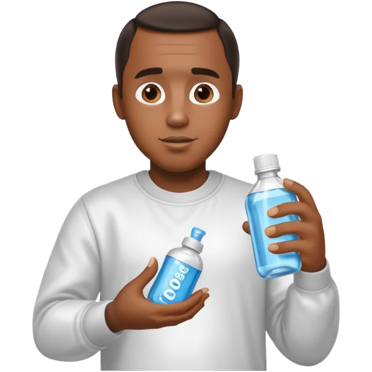Diddy holding baby oil emoji