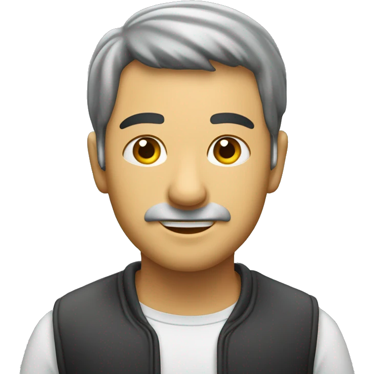 Uomo che si tocca la fronte sudando emoji