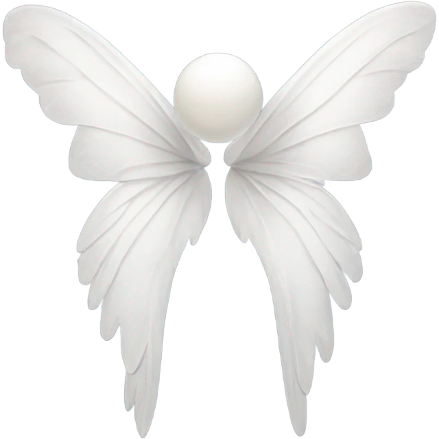 White fairy wings emoji