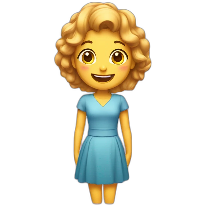 blushing pleased woman emoji