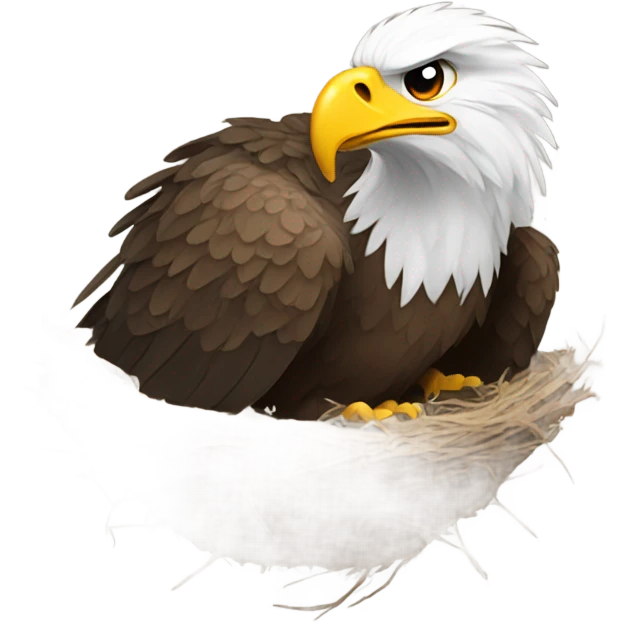 Eagle in a nest emoji