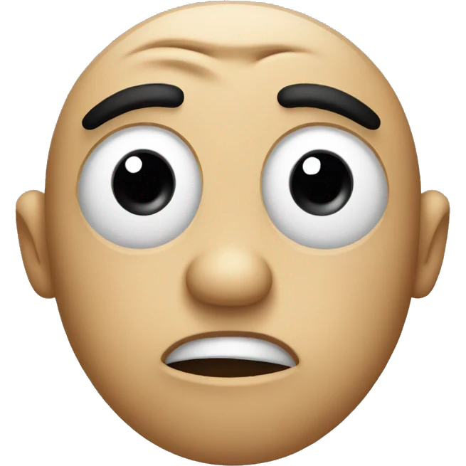 Confused face emoji