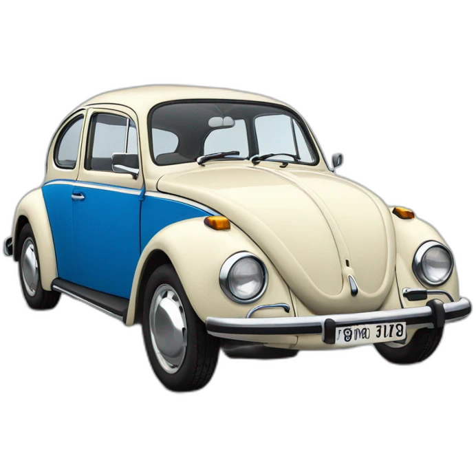 vw 1303 beetle blue emoji