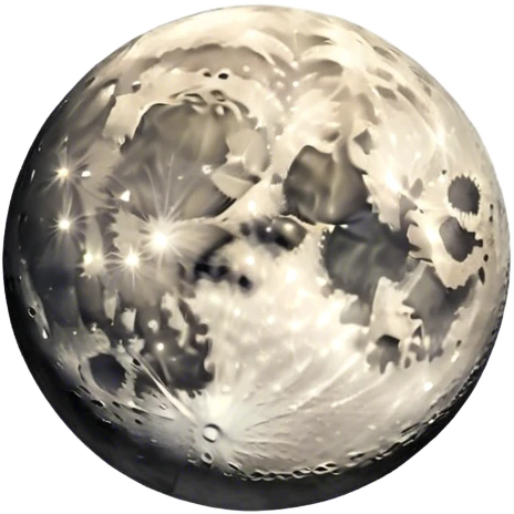 moon on the sky background emoji