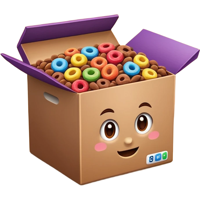 box of chocolate cereal emoji