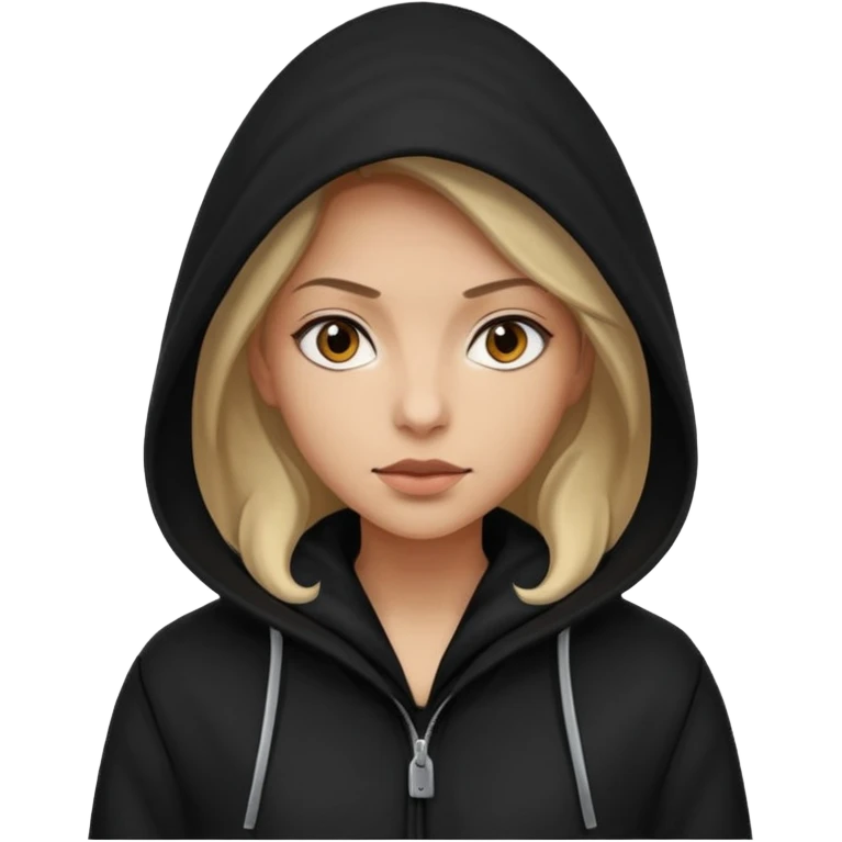 Hooded Street Walker woman  emoji