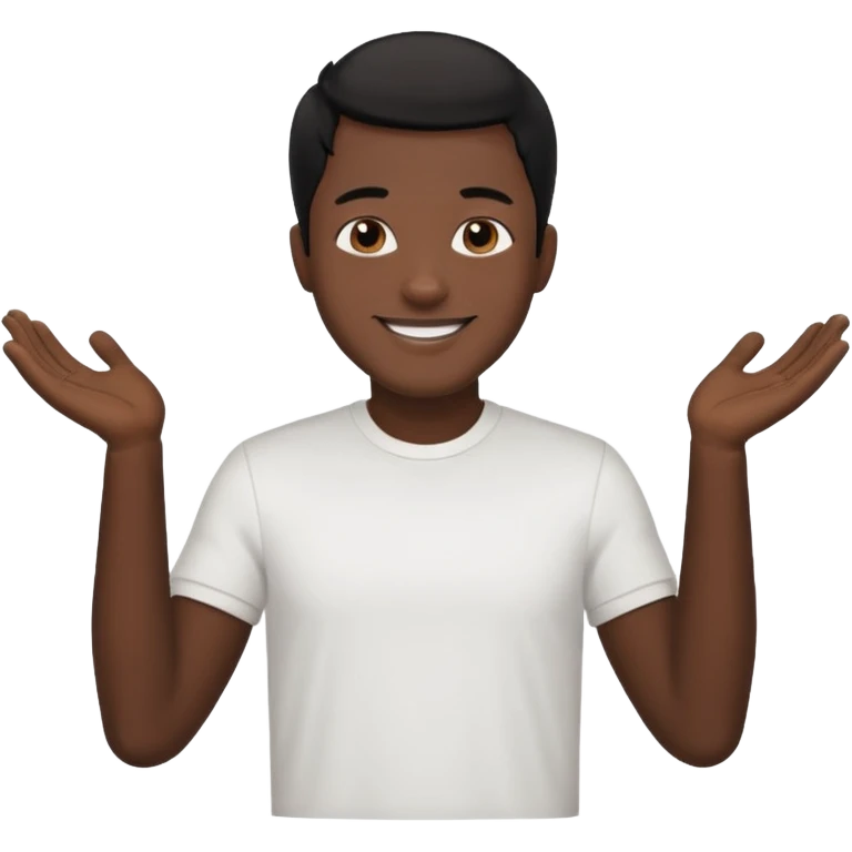 🧔🏻🙏🏻 😃 with black hair emoji