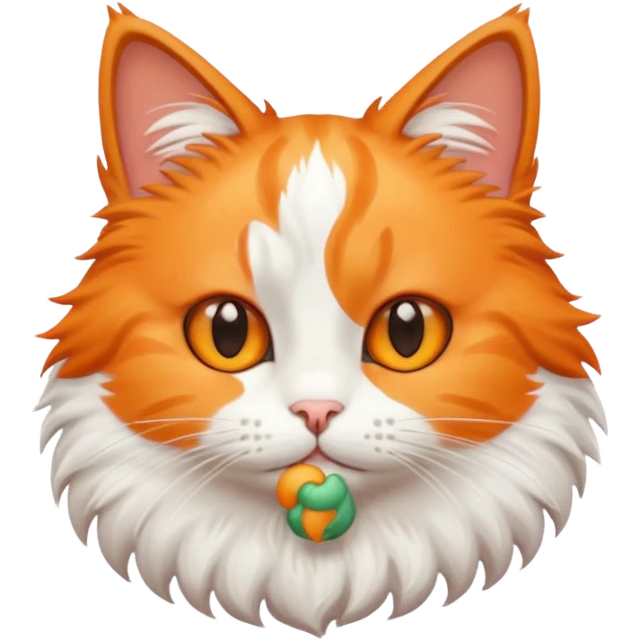 A cute cat saying hello in a cute and funny way emoji