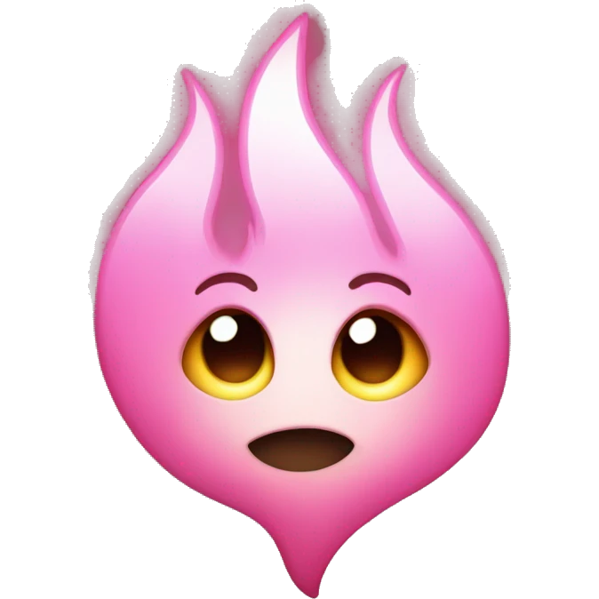 Pink flame heart  emoji