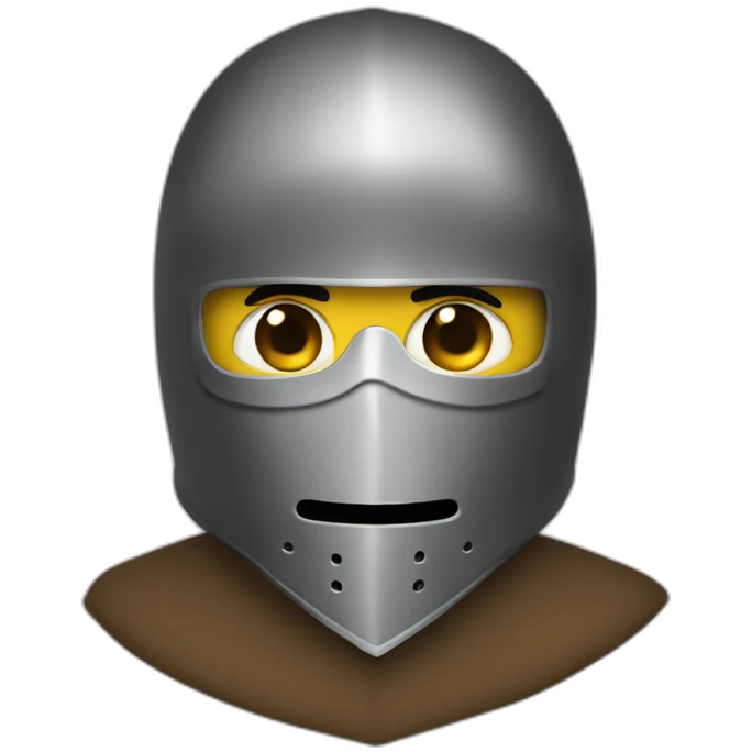 medieval saboteur wearing mask emoji