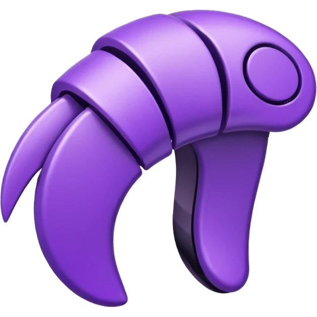 Purple claw clip emoji