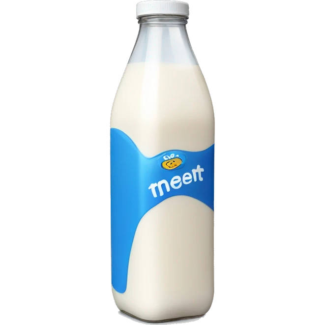 whole milk with blue label emoji