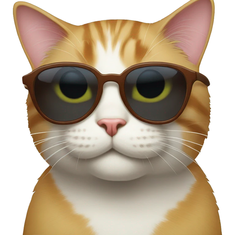 Cat with sunglasses saying “Hi Madlena” emoji