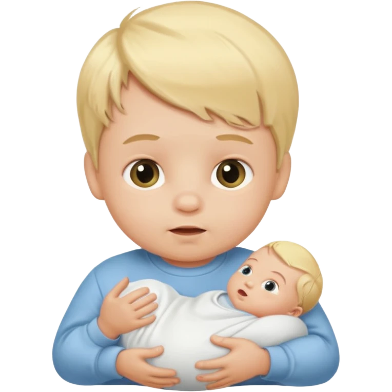 blond baby boy newborn emoji