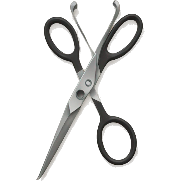 Upper case V made out of scissors  emoji