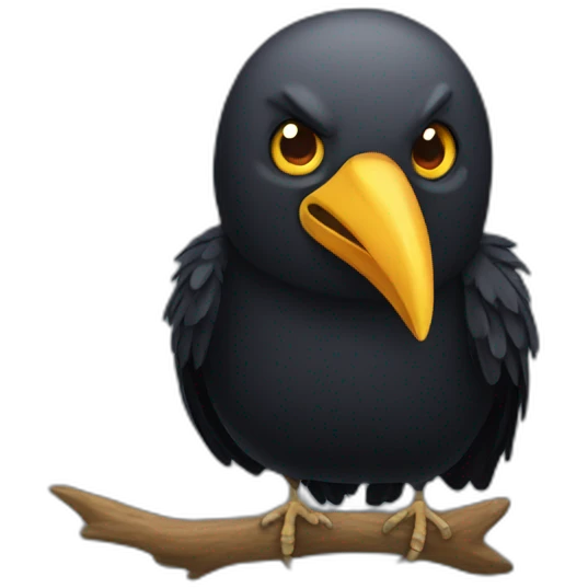 crow of people emoji