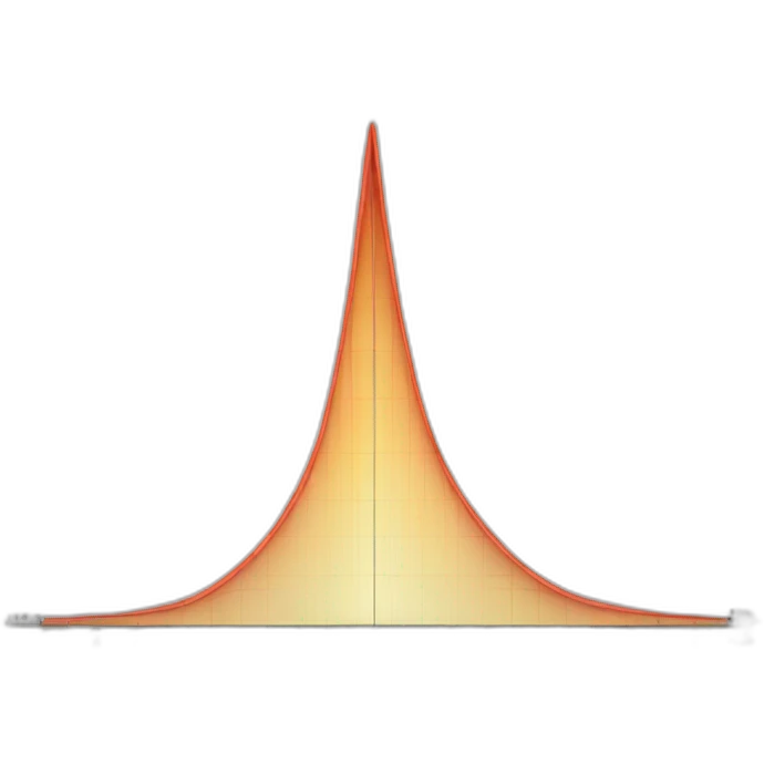 Normal distribution graph emoji