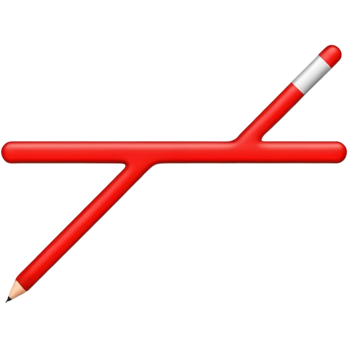 Red line painting emoji
