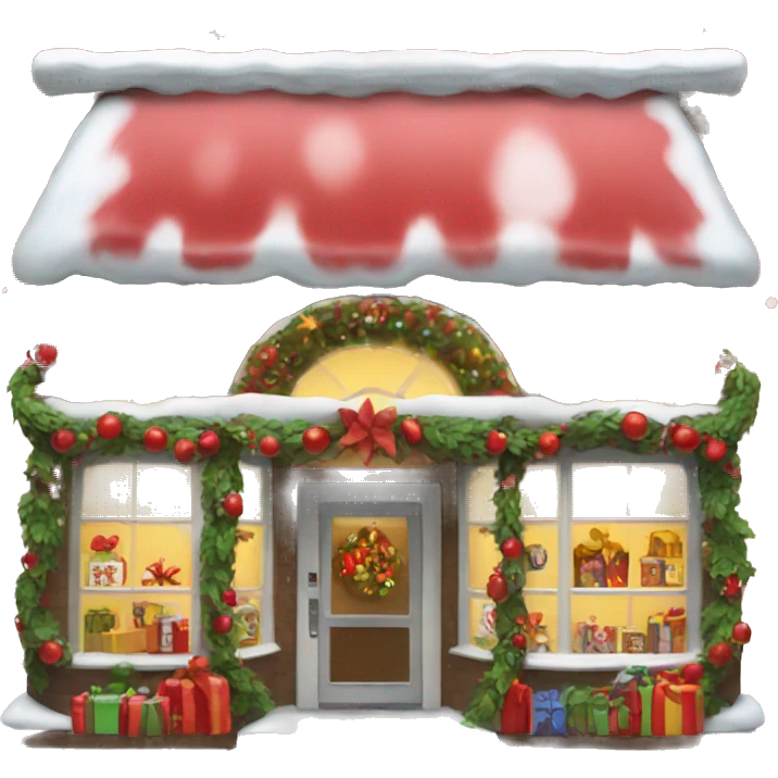 Christmas shop emoji