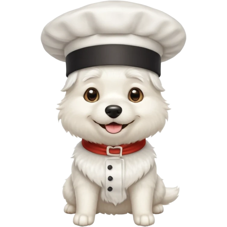 chef white dog emoji