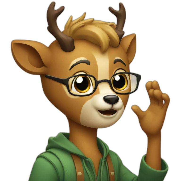 deer pleading emoji