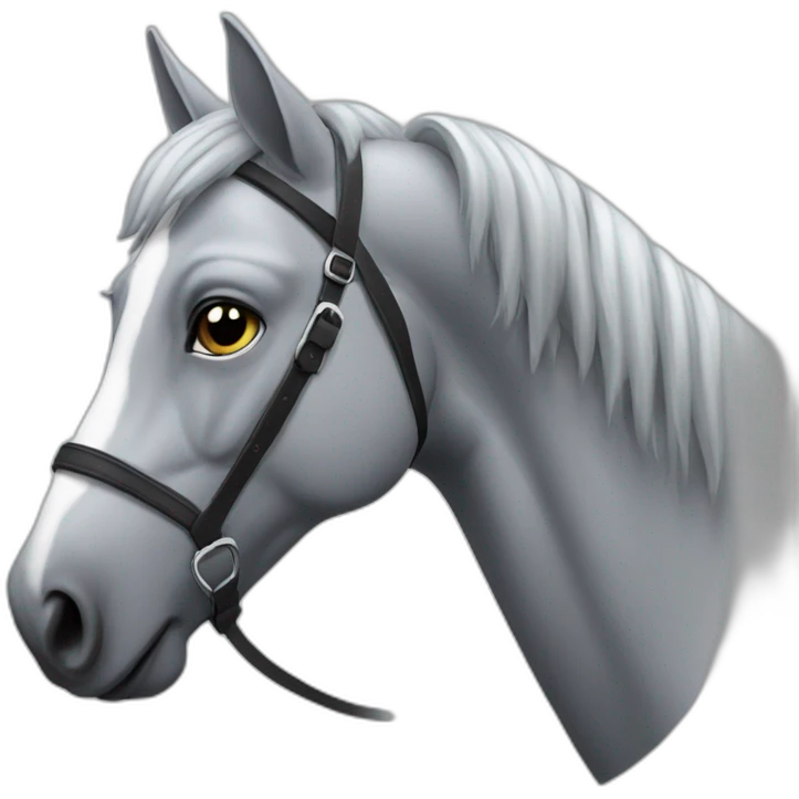 Cheval gris emoji