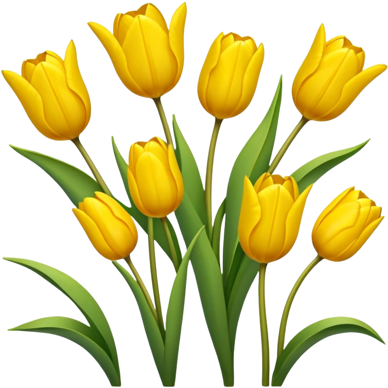 yellow tulips emoji