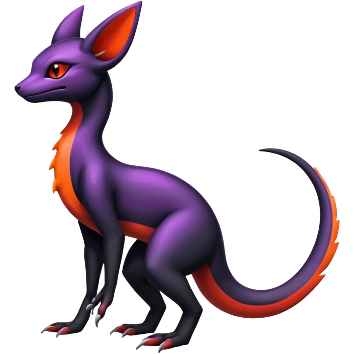 Shiny Salandit-Umbreon-Quilava-Fakémon-hybrid-creature (full body)  emoji