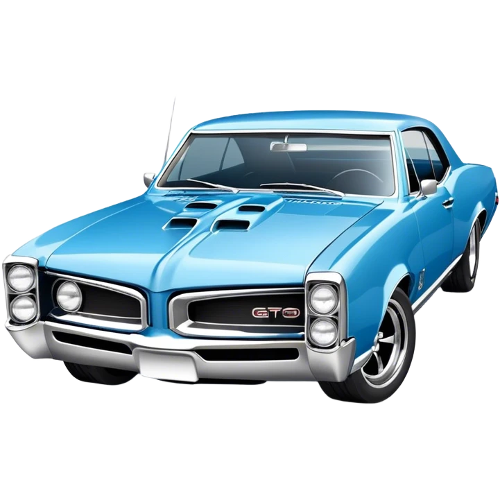 1967 Blue Pontiac GTO emoji