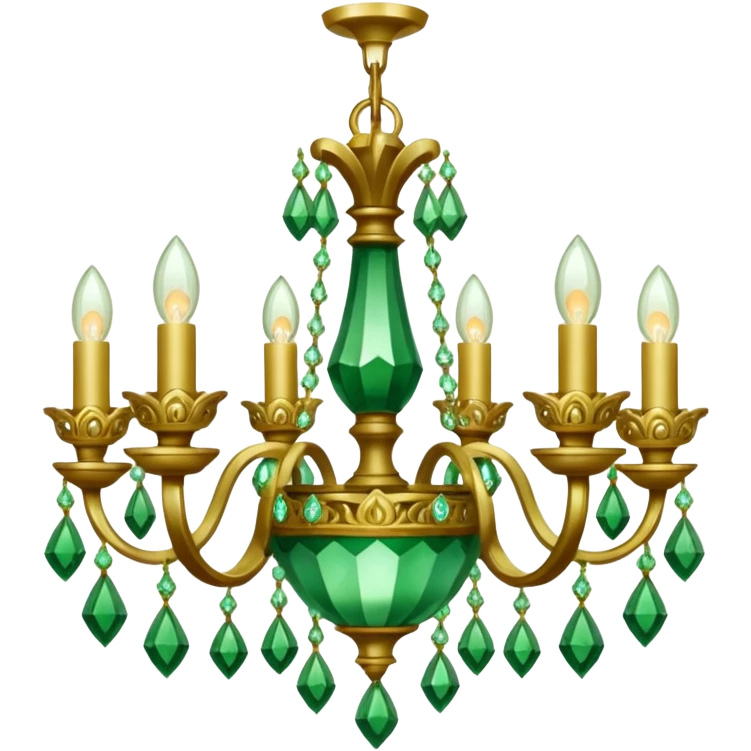 chandelier green emoji