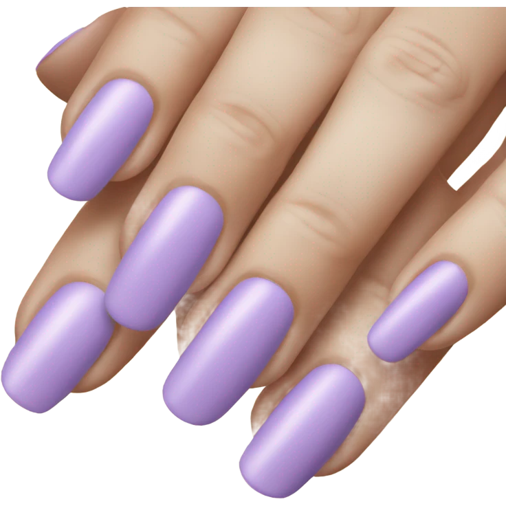 light purple nail color emoji