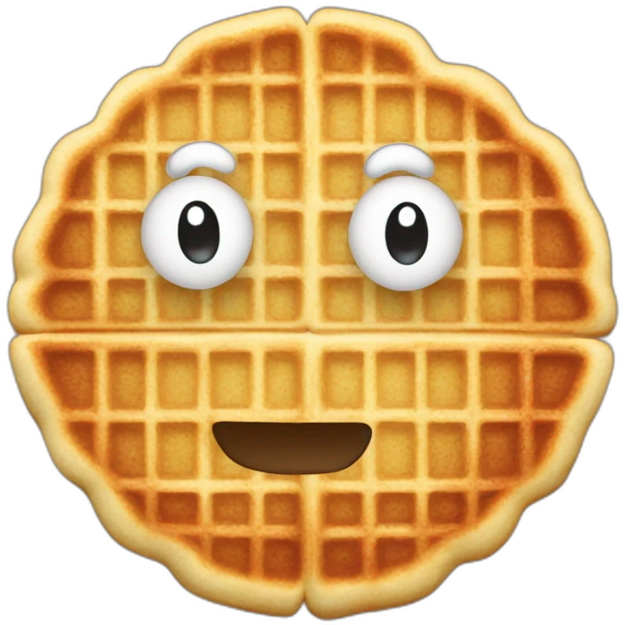 waffle made of rice cake emoji