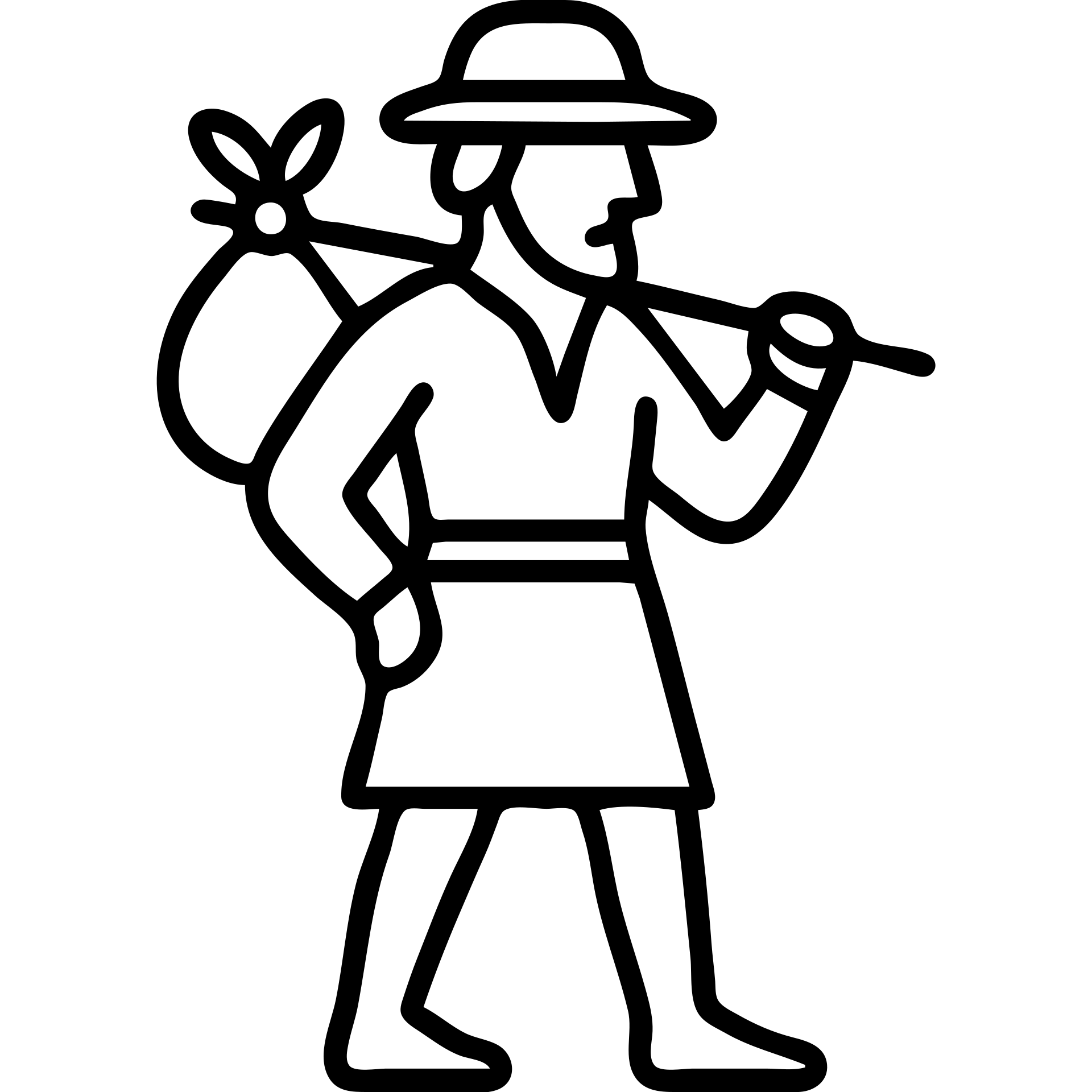 16th century German commoner in peasant clothing with a sack, icon style emoji